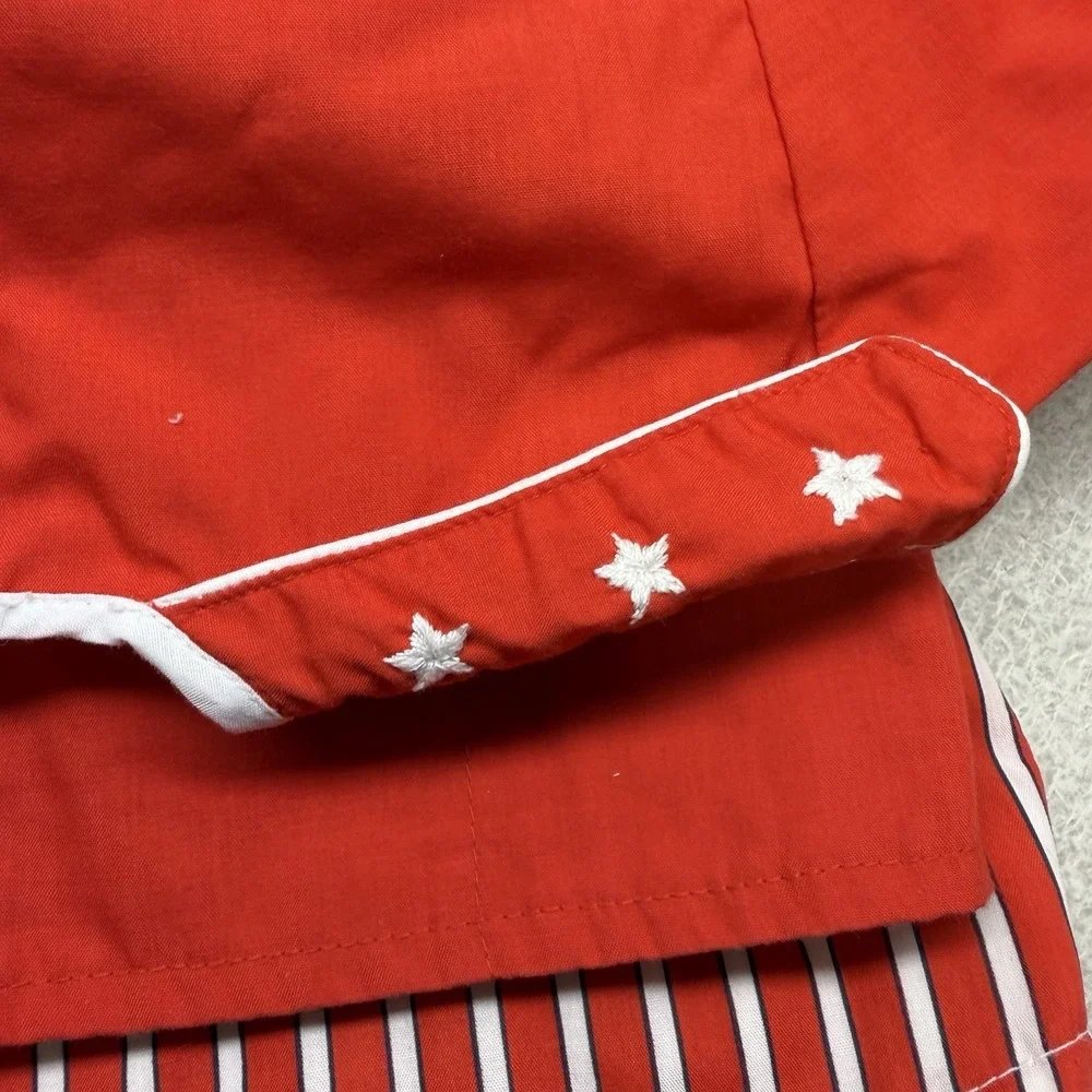 Vintage Hush Puppies‎ Childrenswear 18 Months Nautical Sailor Bubble Jacket Red